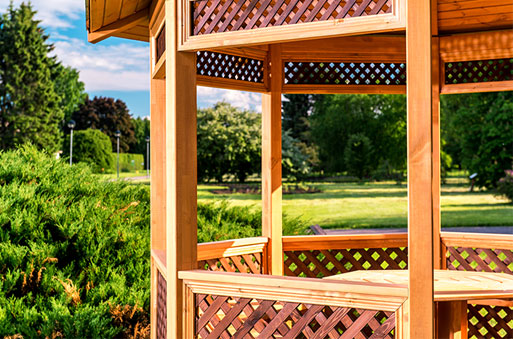 Kamelya, Pergole, Ahşap uygulama